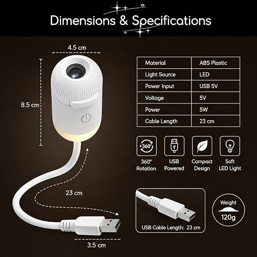 2-in-1 Galaxy Projector Night Light