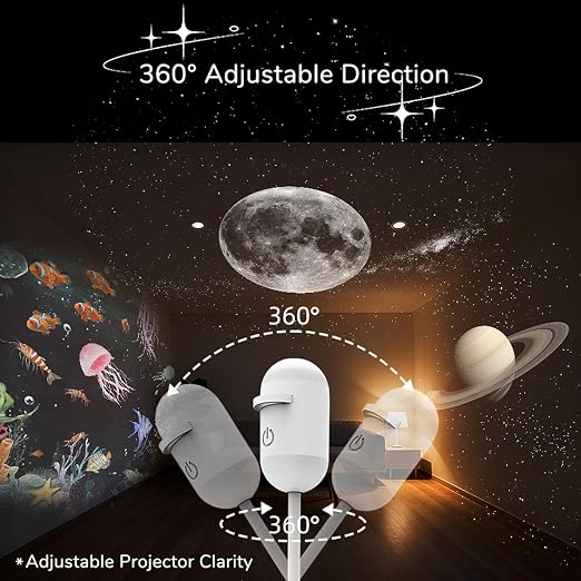 2-in-1 Galaxy Projector Night Light
