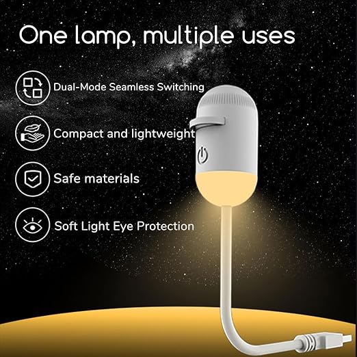 2-in-1 Galaxy Projector Night Light